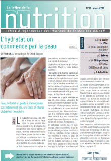 lettre de la nutrition Thermes de Brides les Bains 2017